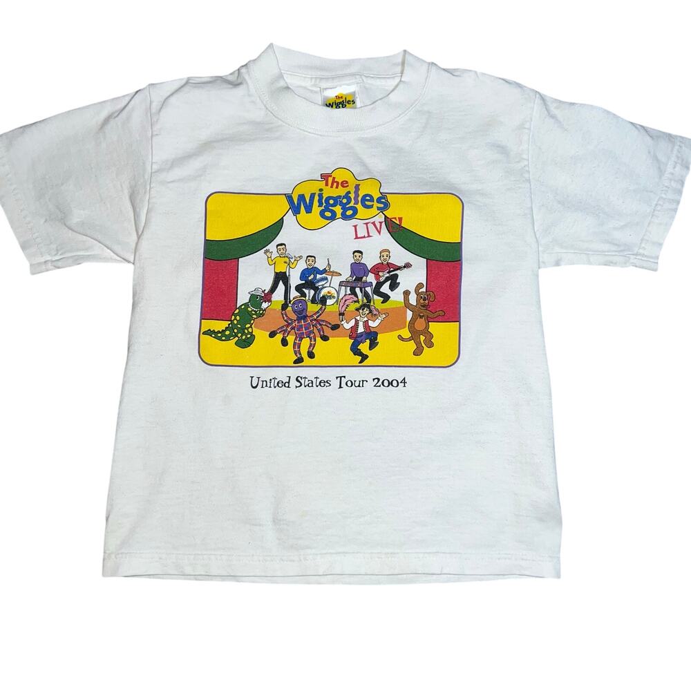 Vintage Y2K The Wiggles 2004 United States Tour band  t-shirt youth size small